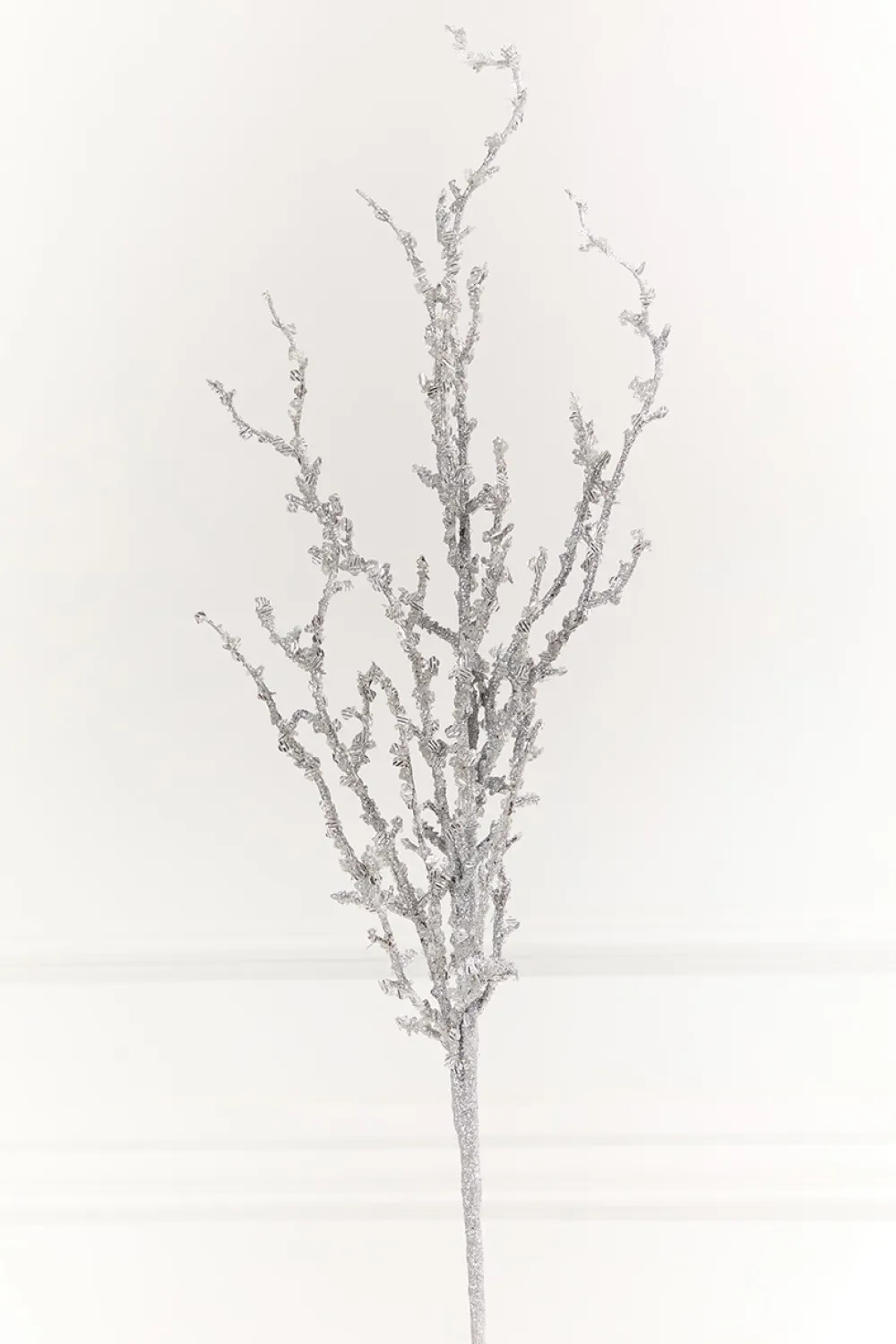 Decorator's Warehouse 32" Silver Iced Sequin Bead Spray > Christmas Decor|Christmas Sprays