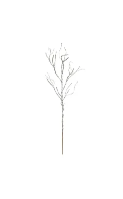 Decorator's Warehouse 43” Silver Sequin Branch > White Christmas|Christmas Sprays