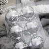 Decorator's Warehouse 3" Silver Shiny Ball - Box of 6 > White Christmas|Boxed Sets