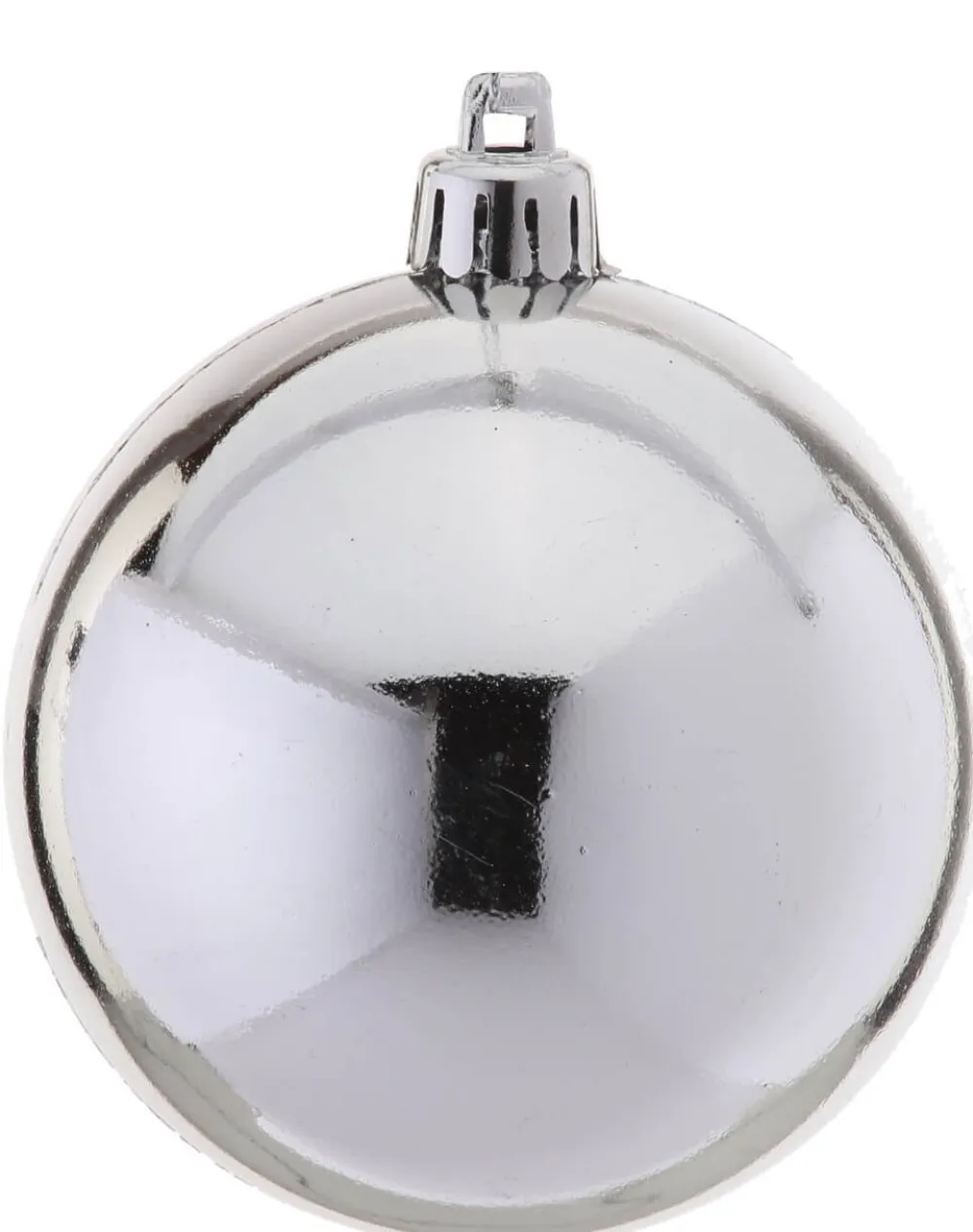 Decorator's Warehouse 3" Silver Shiny Ball - Box of 6 > White Christmas|Boxed Sets