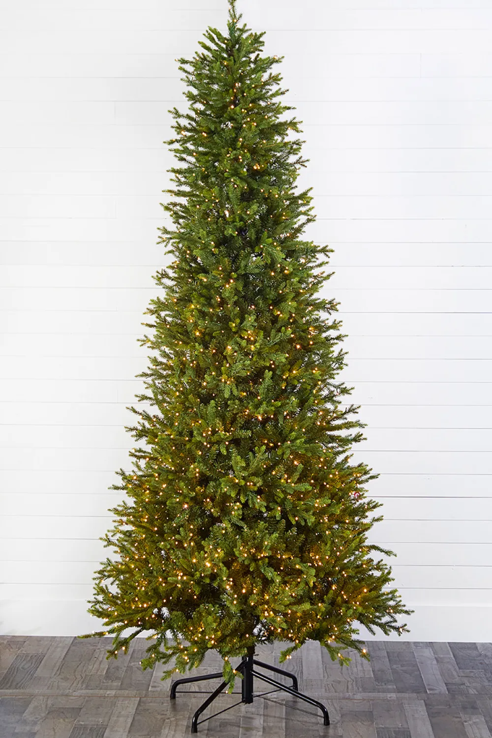 Decorator's Warehouse 10' Slim Southern Fir with 2000 3mm Lights > Green|Color Changing