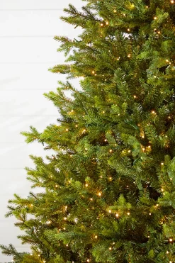 Decorator's Warehouse 10' Slim Southern Fir with 2000 3mm Lights > Green|Color Changing