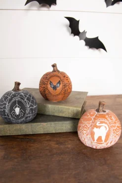 Decorator's Warehouse 3” Small Resin Vintage Vibes Pumpkin > Halloween|Halloween