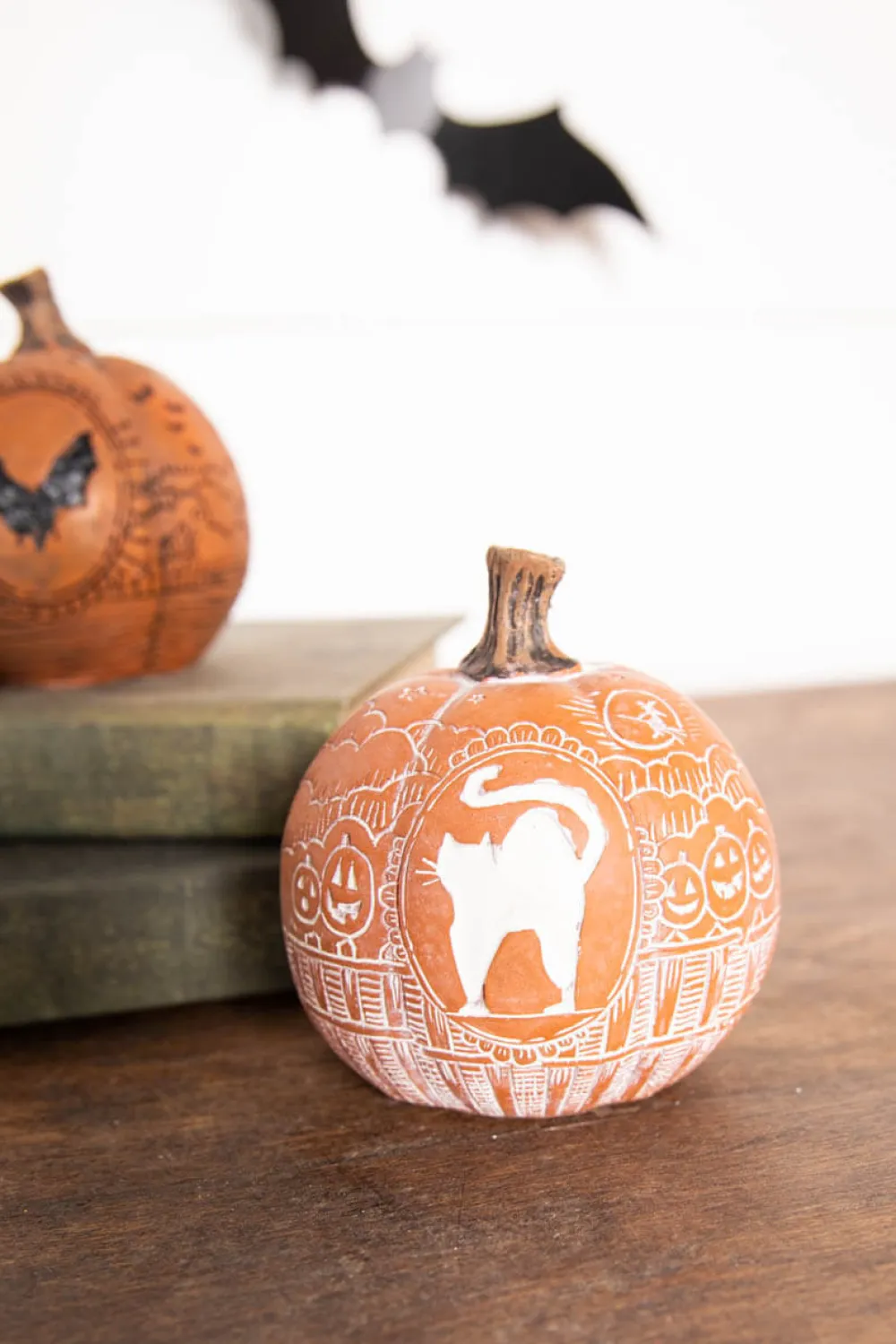 Decorator's Warehouse 3” Small Resin Vintage Vibes Pumpkin > Halloween|Halloween