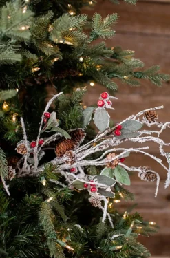 Decorator's Warehouse 33” Snow Cone Berry Spray > Farmhouse|Christmas Sprays
