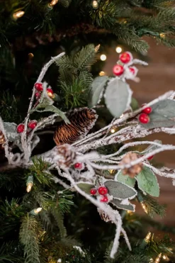 Decorator's Warehouse 33” Snow Cone Berry Spray > Farmhouse|Christmas Sprays