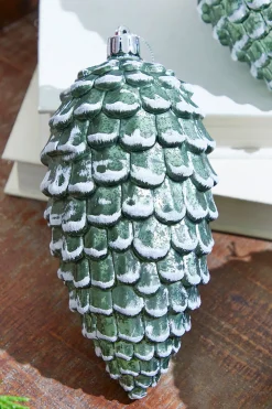 Decorator's Warehouse 6.5" Snowed Pinecone Ornament - Set of 3 > Boxed Sets|Christmas Decor