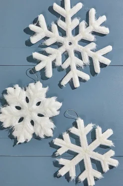 Decorator's Warehouse 11" - 15" Snowflake Ornament - Set of 3 > Christmas Ornaments|Winter Woodland