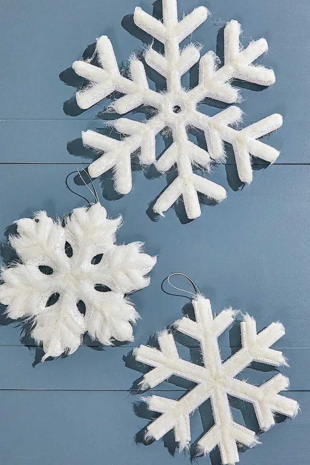 Decorator's Warehouse 11" - 15" Snowflake Ornament - Set of 3 > Christmas Ornaments|Winter Woodland