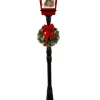 Decorator's Warehouse 72" Snowing Lamp Post with Elf and Gift Boxes - Mark Roberts > Mark Roberts