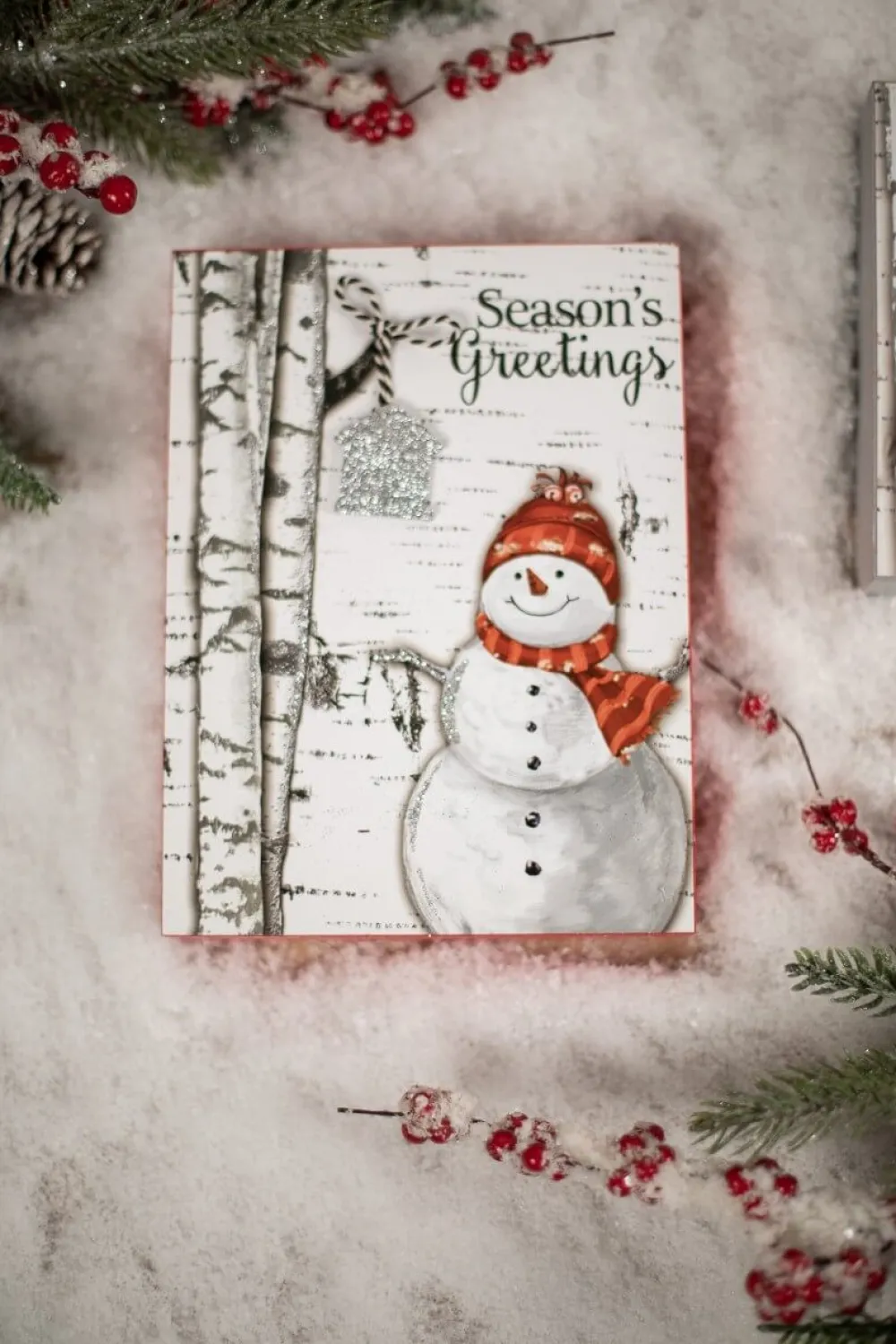 Decorator's Warehouse Snowman/Cardinal Christmas Block > Cardinal|Christmas Decor