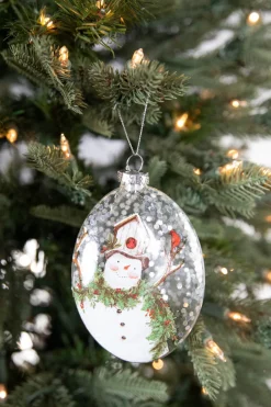 Decorator's Warehouse 5” Snowman Family Glass Ornament > Christmas Ornaments|Glass