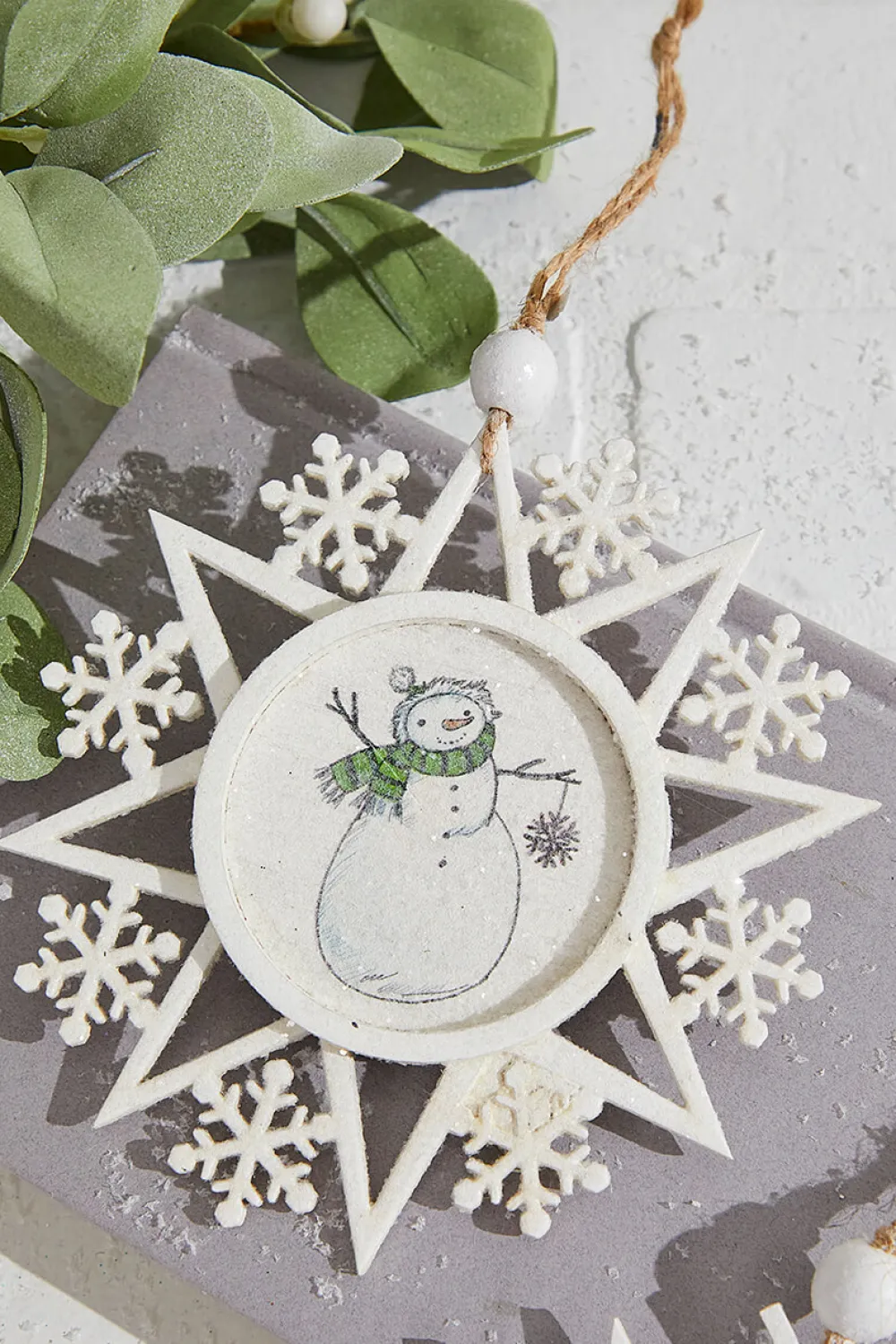 Decorator's Warehouse 6" Snowman Plywood Ornament > Christmas Ornaments|Christmas Ornaments