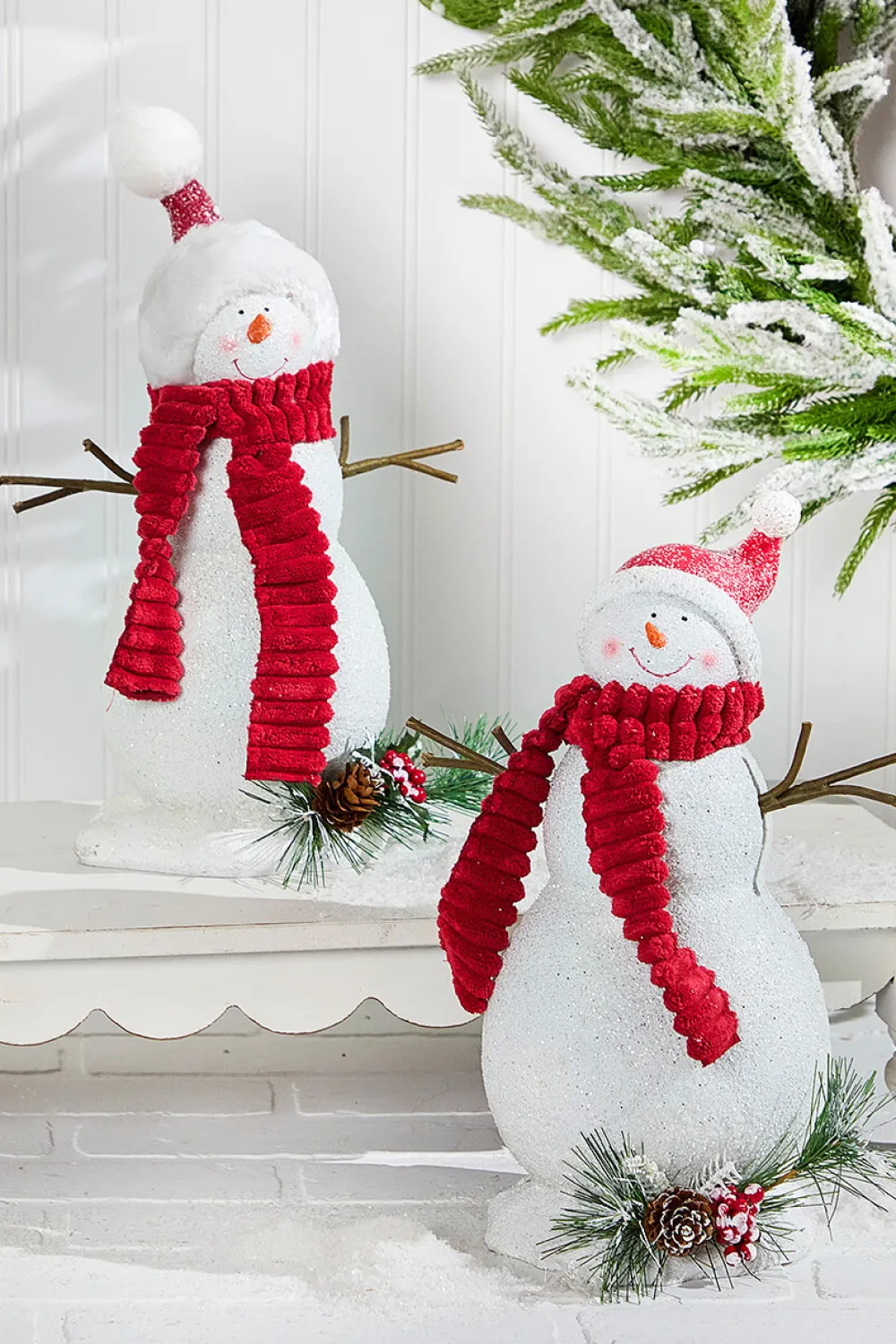 Decorator's Warehouse 13" Snowman Resin Figure > Christmas Decor|Christmas Accents