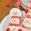 Decorator's Warehouse 6" Snowman with Plaid or Polka Dot Hat Resin Ornament > Christmas Ornaments|Christmas Ornaments