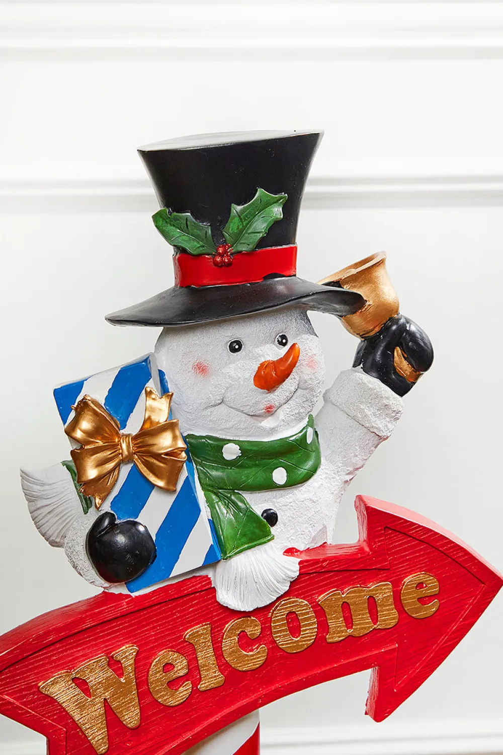 Decorator's Warehouse 36” Snowmen with Welcome Sign > North Pole Party|Christmas Resin
