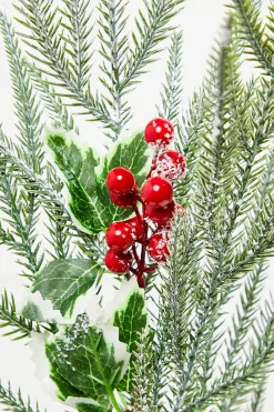 Decorator's Warehouse 27" Snow Pine Berry Spray > Christmas Sprays|Christmas Decor