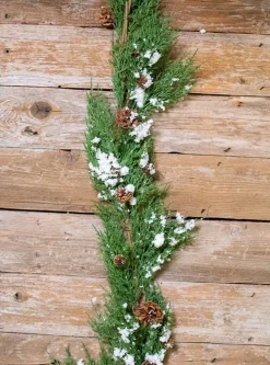 Decorator's Warehouse 48” Snow Western Cedar Garland > Christmas Decor|Unlit Garlands