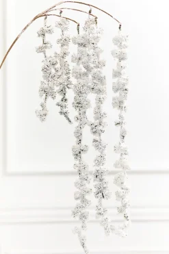 Decorator's Warehouse 25" Snowy Hanging Berry Branch > Christmas Sprays|Christmas Decor