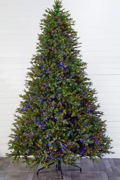 Decorator's Warehouse 10' Southern Fir with 3000 3mm Lights > Green|Color Changing