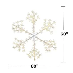 Decorator's Warehouse 60" Sparkler Snowflake LED RGBWW > Outdoor Lighting|Lit Signs