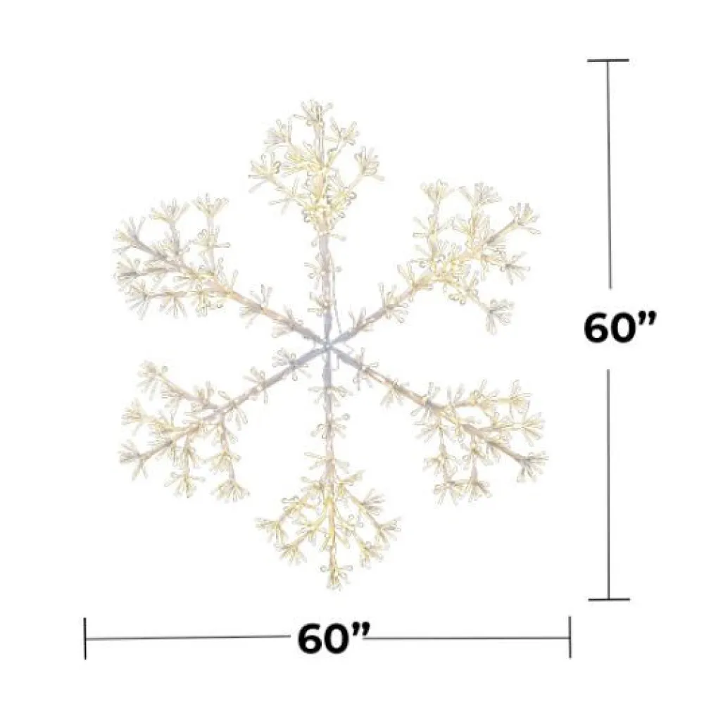 Decorator's Warehouse 60" Sparkler Snowflake LED RGBWW > Outdoor Lighting|Lit Signs