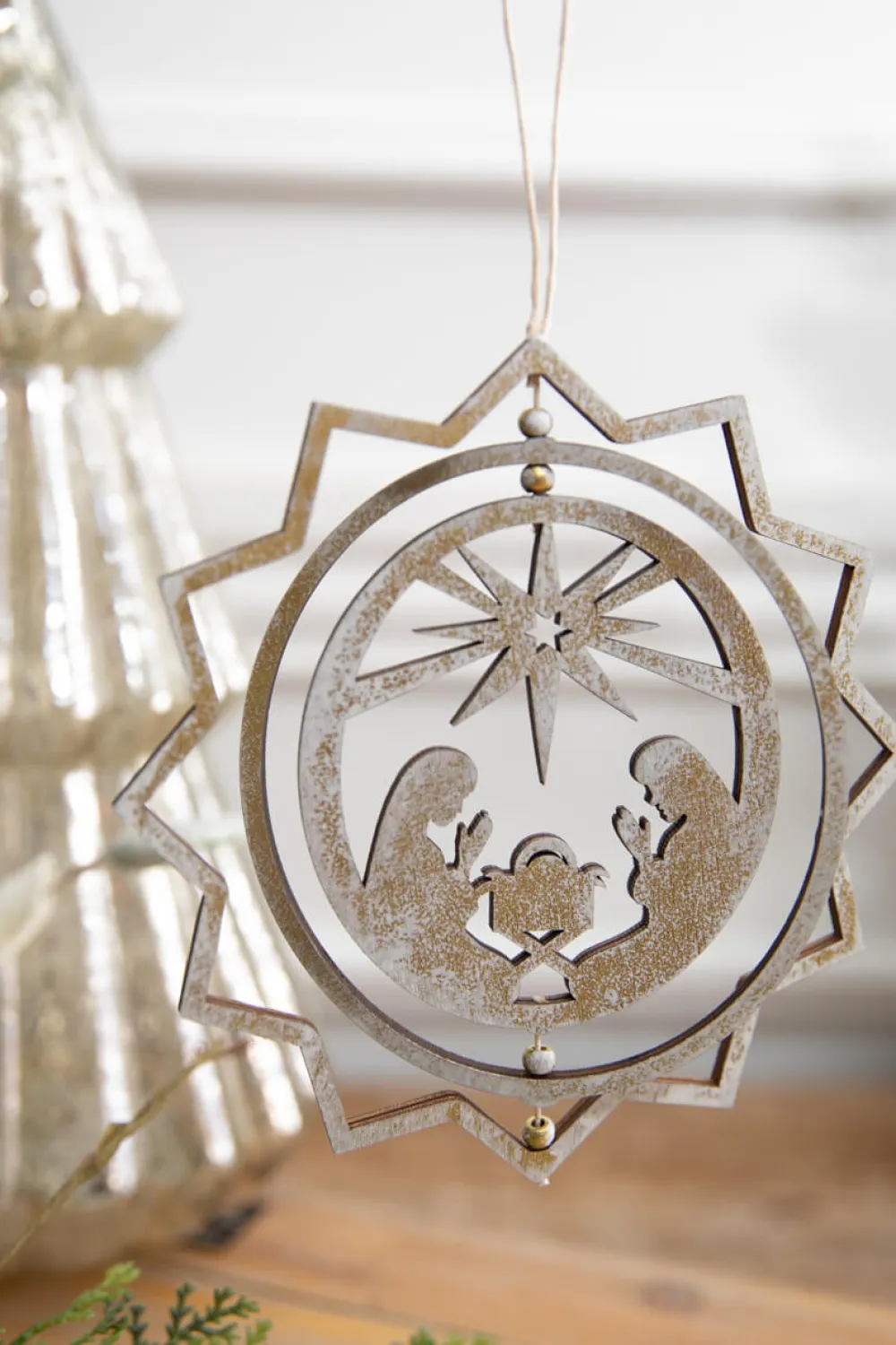 Decorator's Warehouse 6" Spinning Nativity Ornament > Christmas Decor|Nativity Ornaments