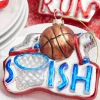 Decorator's Warehouse 4” Sports Ball Glass Ornament - Basketball > Christmas Decor|Personalized