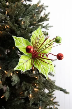 Decorator's Warehouse 22” Spring Ball Poinsettia Stem > Storyville|Christmas Flowers