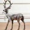 Decorator's Warehouse 13" Standing Buck Deer > Winter Woodland|Christmas Accents