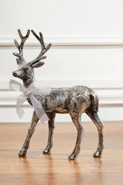 Decorator's Warehouse 13" Standing Buck Deer > Winter Woodland|Christmas Accents