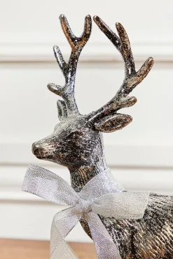 Decorator's Warehouse 13" Standing Buck Deer > Winter Woodland|Christmas Accents