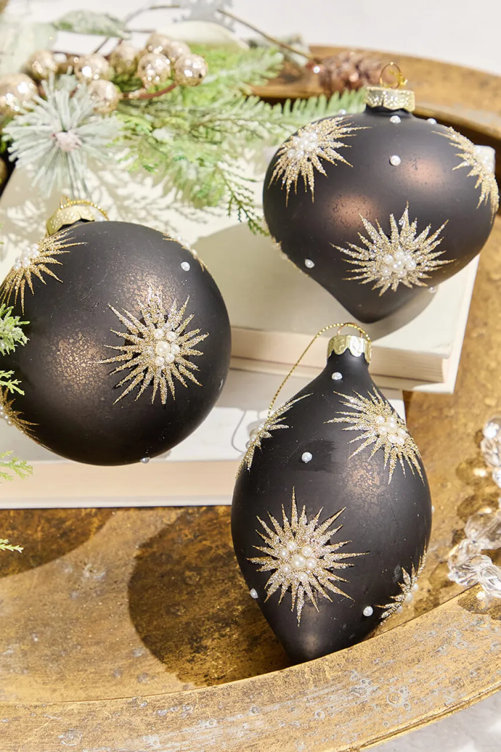 Decorator's Warehouse 4"-6" Starburst Glass Ornament > Christmas Decor|Christmas Ornaments