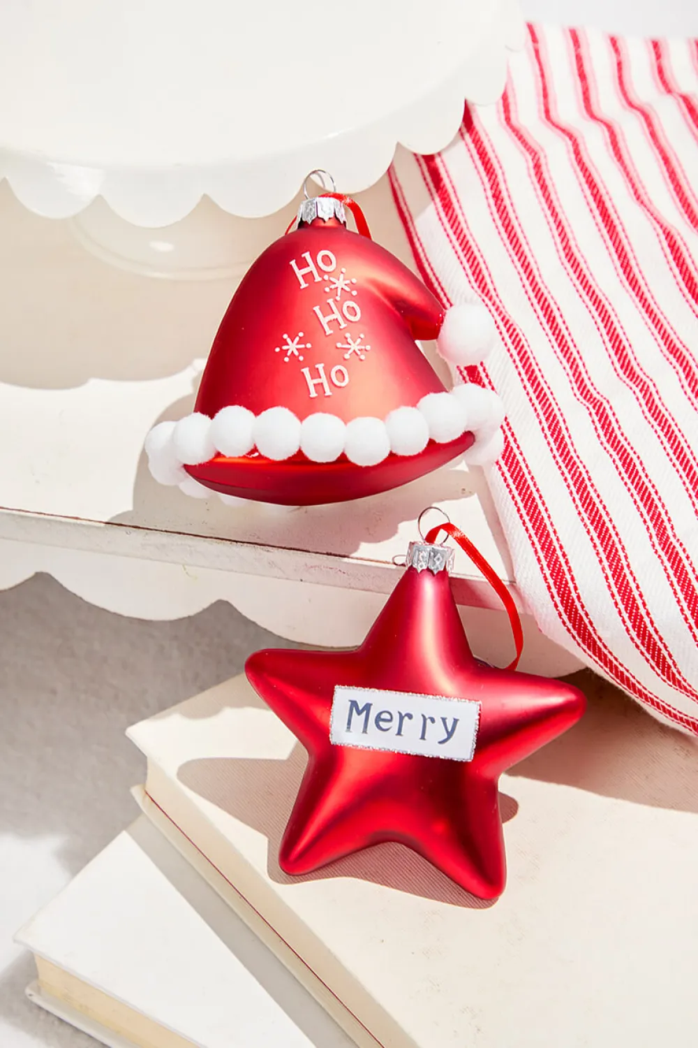 Decorator's Warehouse Star/Hat Glass Ornament > Christmas Ornaments|Christmas Decor