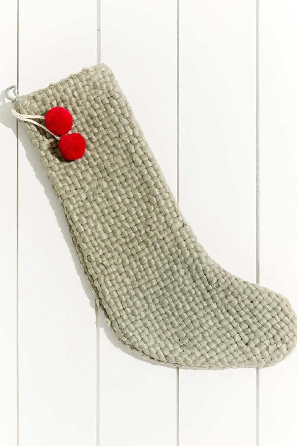 Decorator's Warehouse 20" Stocking With Pom Poms > Christmas Textiles|Believe