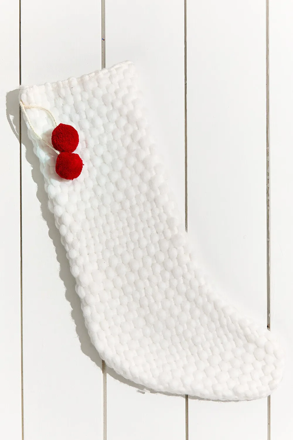 Decorator's Warehouse 20" Stocking With Pom Poms > Christmas Textiles|Believe