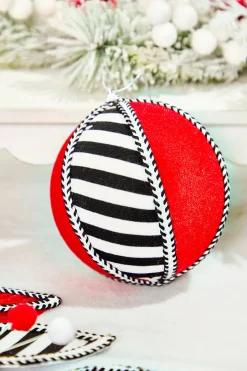 Decorator's Warehouse 6" Stripe Ball Ornament > Nutcracker|Christmas Decor