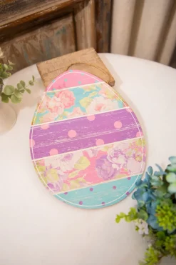 Decorator's Warehouse 12" Striped Pattern Easter Egg > Easter Decor|Easter Decor