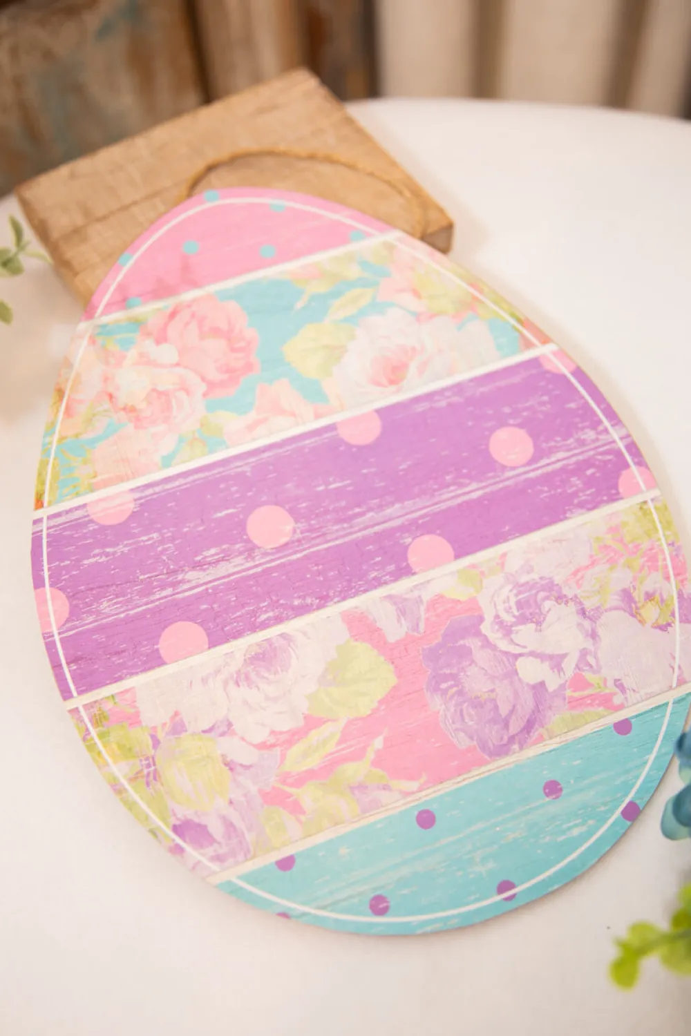 Decorator's Warehouse 12" Striped Pattern Easter Egg > Easter Decor|Easter Decor