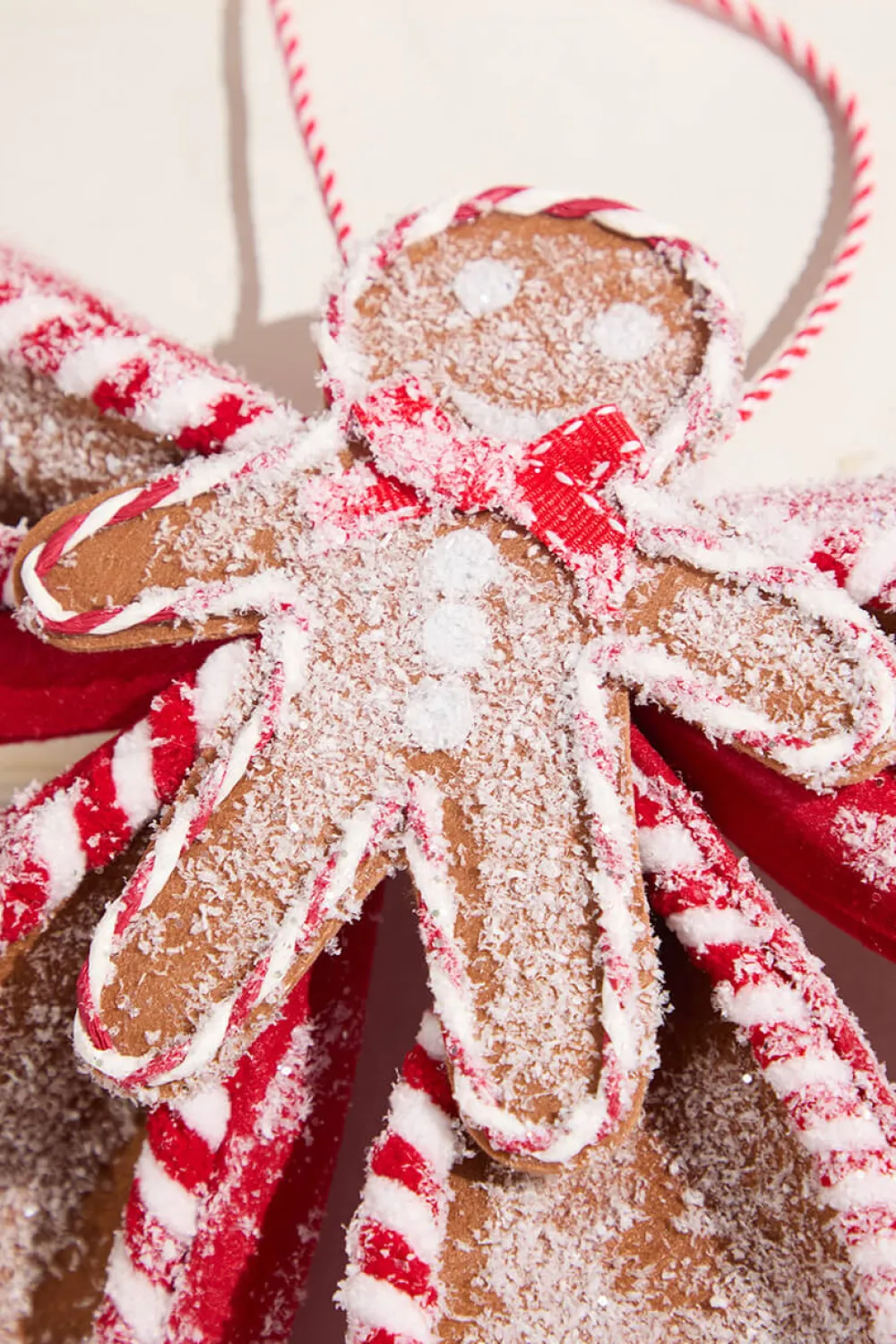 Decorator's Warehouse 24" Sugar/Spice Gingerbread Bow > Christmas Ornaments|Christmas Decor