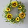 Decorator's Warehouse 24" Sunflower Mixed Wreath > Christmas Decor|All Wreaths