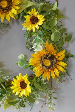 Decorator's Warehouse 24" Sunflower Mixed Wreath > Christmas Decor|All Wreaths