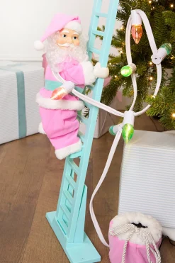 Decorator's Warehouse 43" Super Climbing Pastel Santa > Christmas Decor|Mr. Christmas