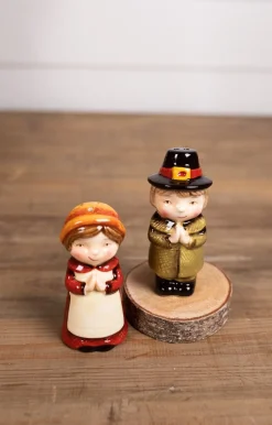 Decorator's Warehouse Sweet Pilgrim Salt and Pepper Shakers - Set of 2 > Fall Decor|Fall Decor