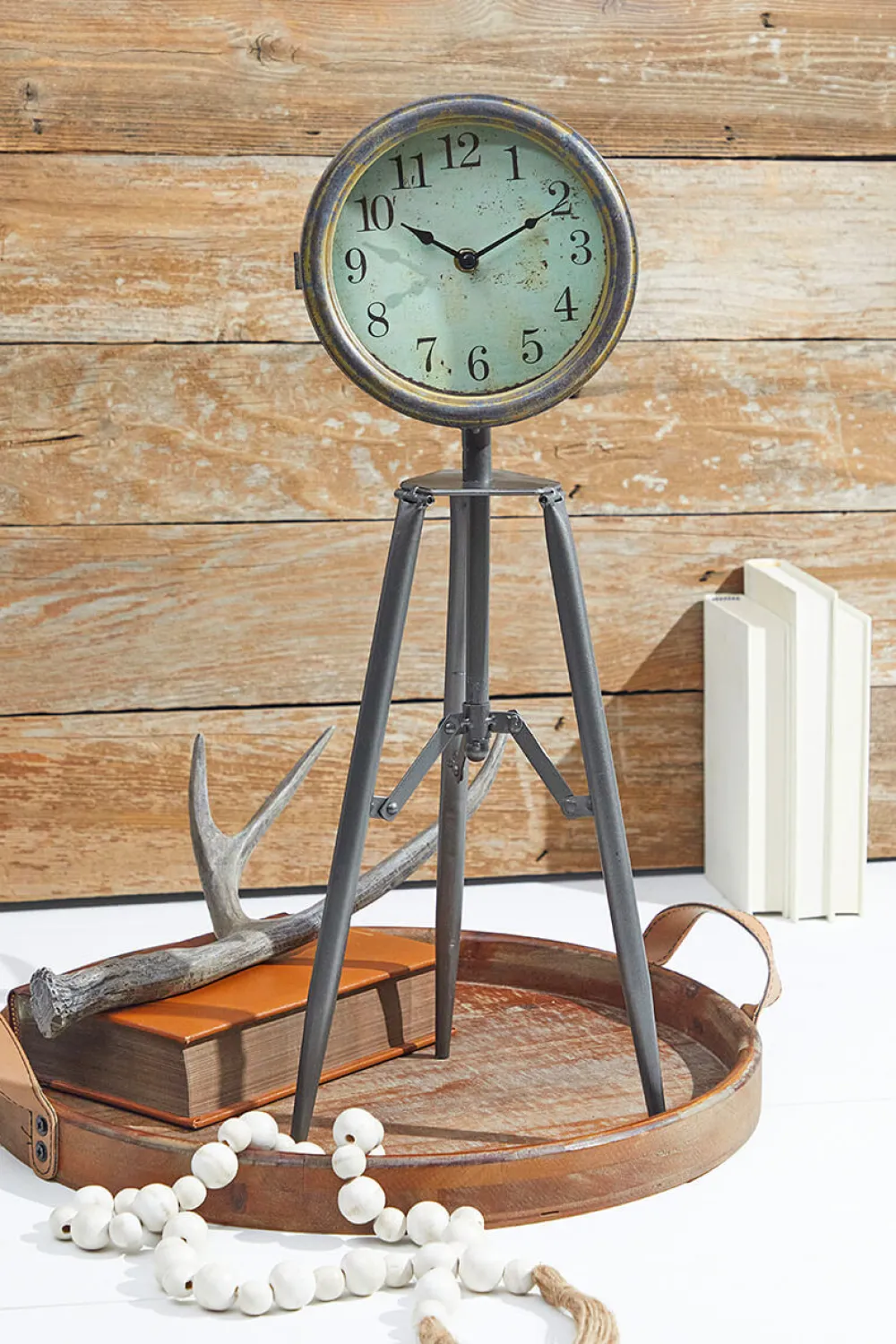 Decorator's Warehouse 23” Telescope Tripod Desk Clock > Christmas Sale|Christmas Decor