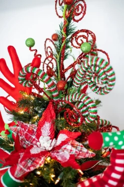 Decorator's Warehouse 30” Tinsel Swirl Spray > Christmas Decor|Christmas Sprays