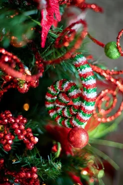 Decorator's Warehouse 30” Tinsel Swirl Spray > Christmas Decor|Christmas Sprays