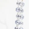 Decorator's Warehouse Triple Bead Silver Garland Ornament > Red & Silver|Christmas Decor