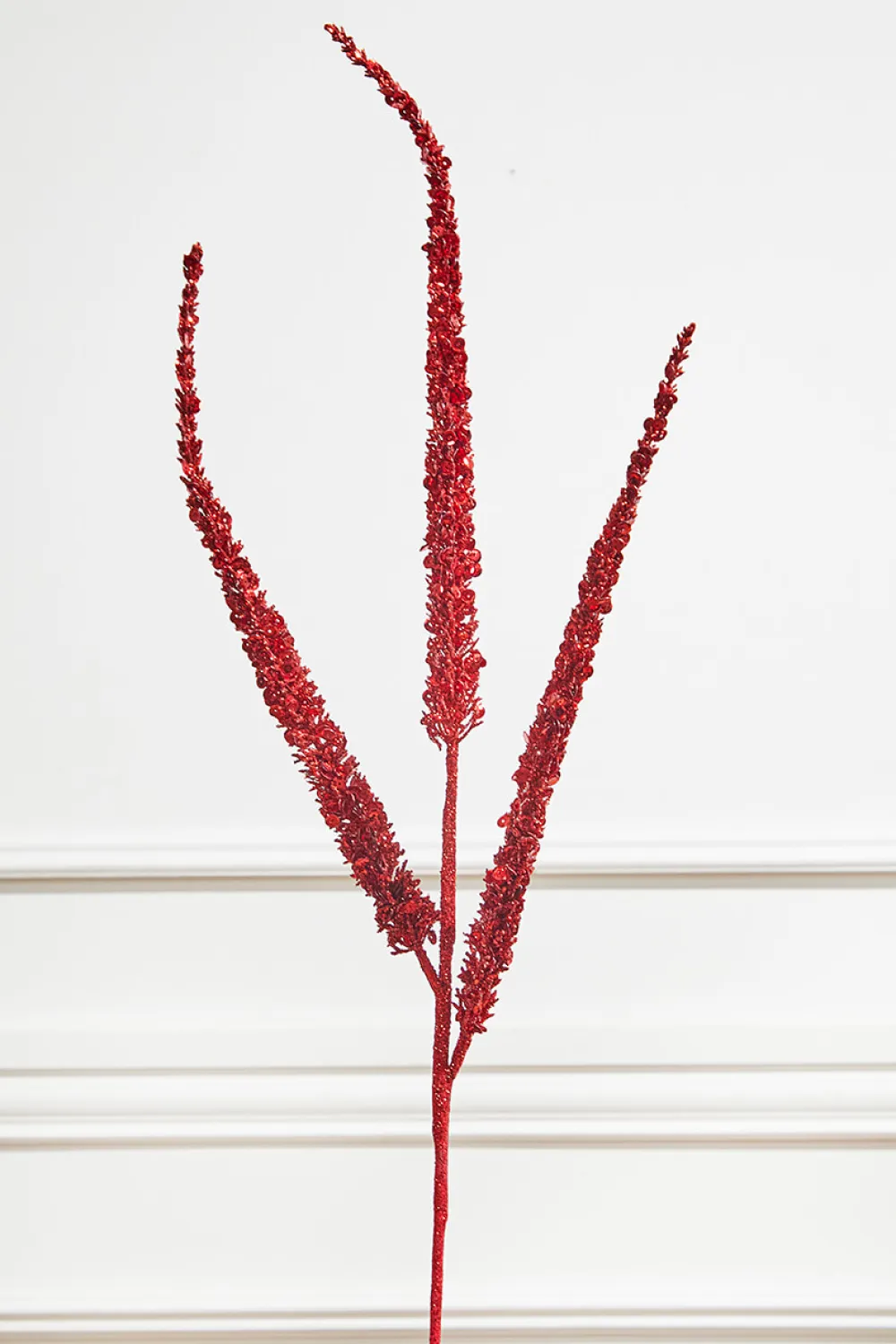 Decorator's Warehouse 34” Triple Glitter Sequin Christmas Spray - Red > Nutcracker|Christmas Sprays