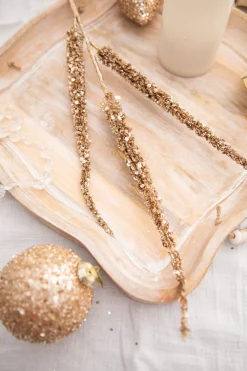 Decorator's Warehouse 34” Triple Glitter Sequin Christmas Spray - Champagne > Christmas Sale|Christmas Sprays
